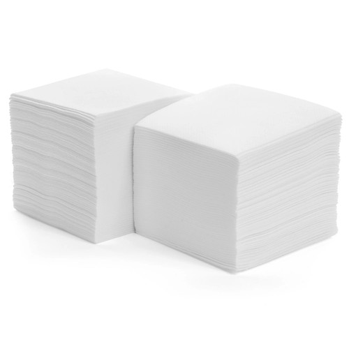 1ply cocktail serviettes white - 1ply,