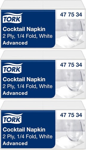 Tork white cocktail napkin - cocktail,