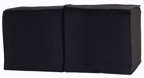 Black cocktail napkins - napkins, 23cm