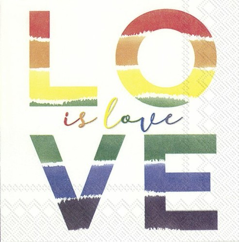 Rainbow love paper - rainbow, cocktail
