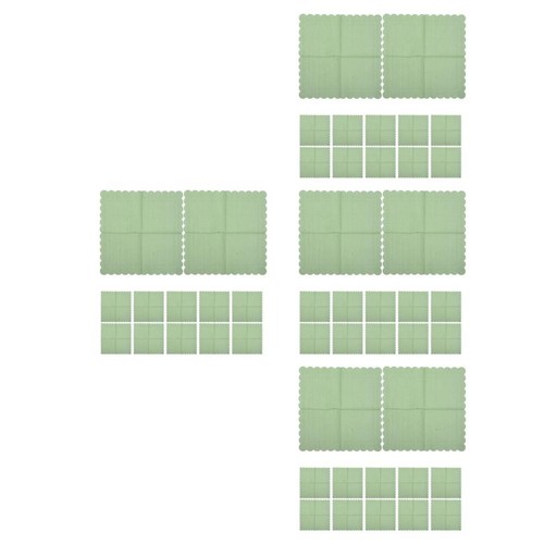 Light green scalloped paper - green,