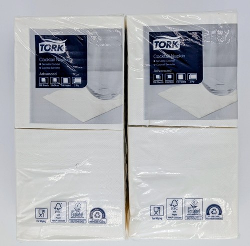 400 tork cocktail napkins - 400,