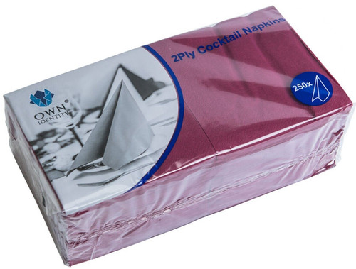 Cocktail napkins burgundy 250 - napkins,