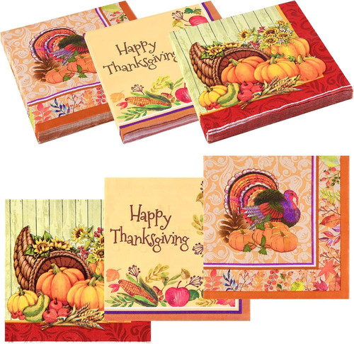 Pack thanksgiving napkins - pack,